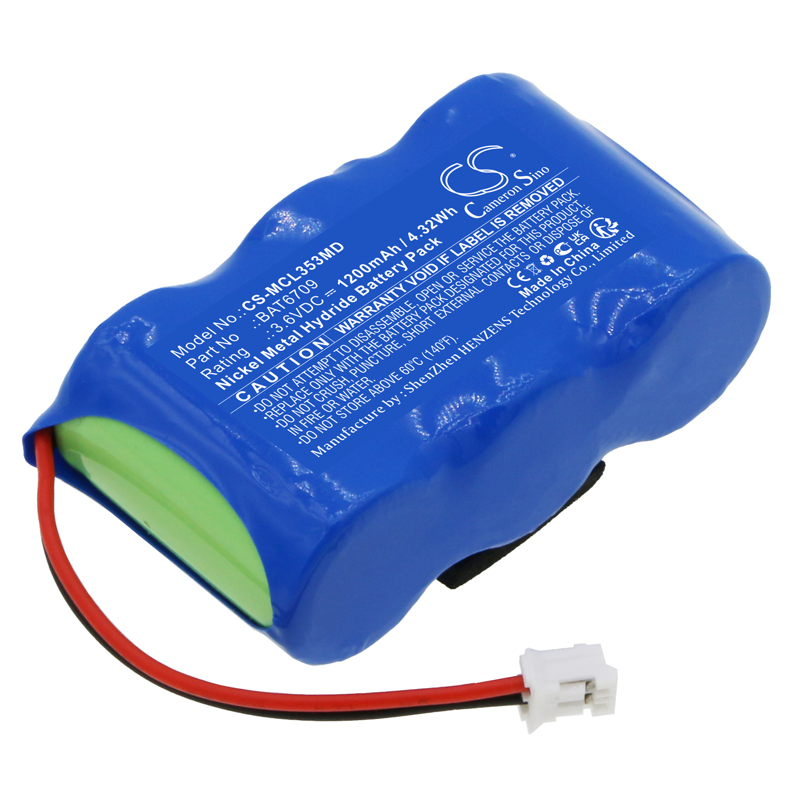 Cameron Sino CS-MCL353MD 3.6V Ni-MH 1200mAh modrá - neoriginální