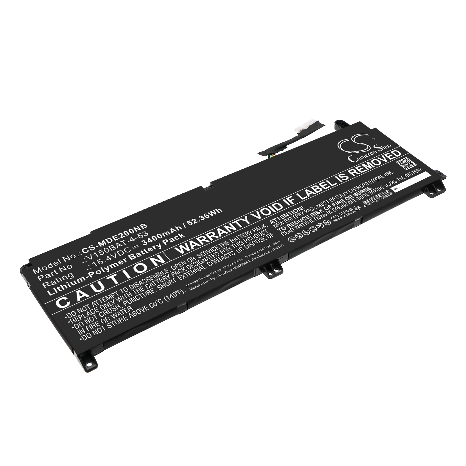 Cameron Sino CS-MDE200NB 15.4V Li-Polymer 3400mAh černá - neoriginální