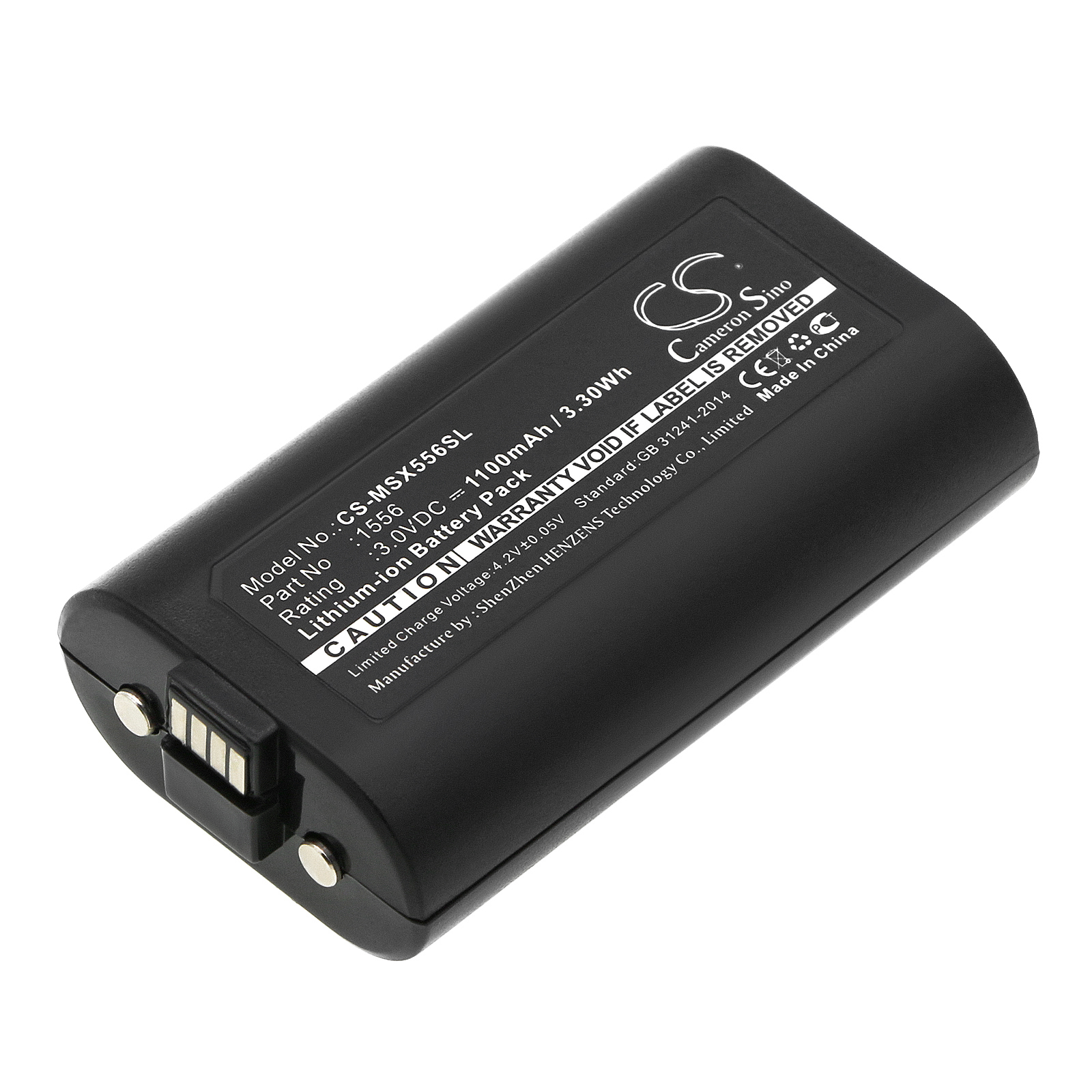 Cameron Sino produkt CS-MSX556SL Napětí 3V Li-ion 1100mAh černá - neoriginální