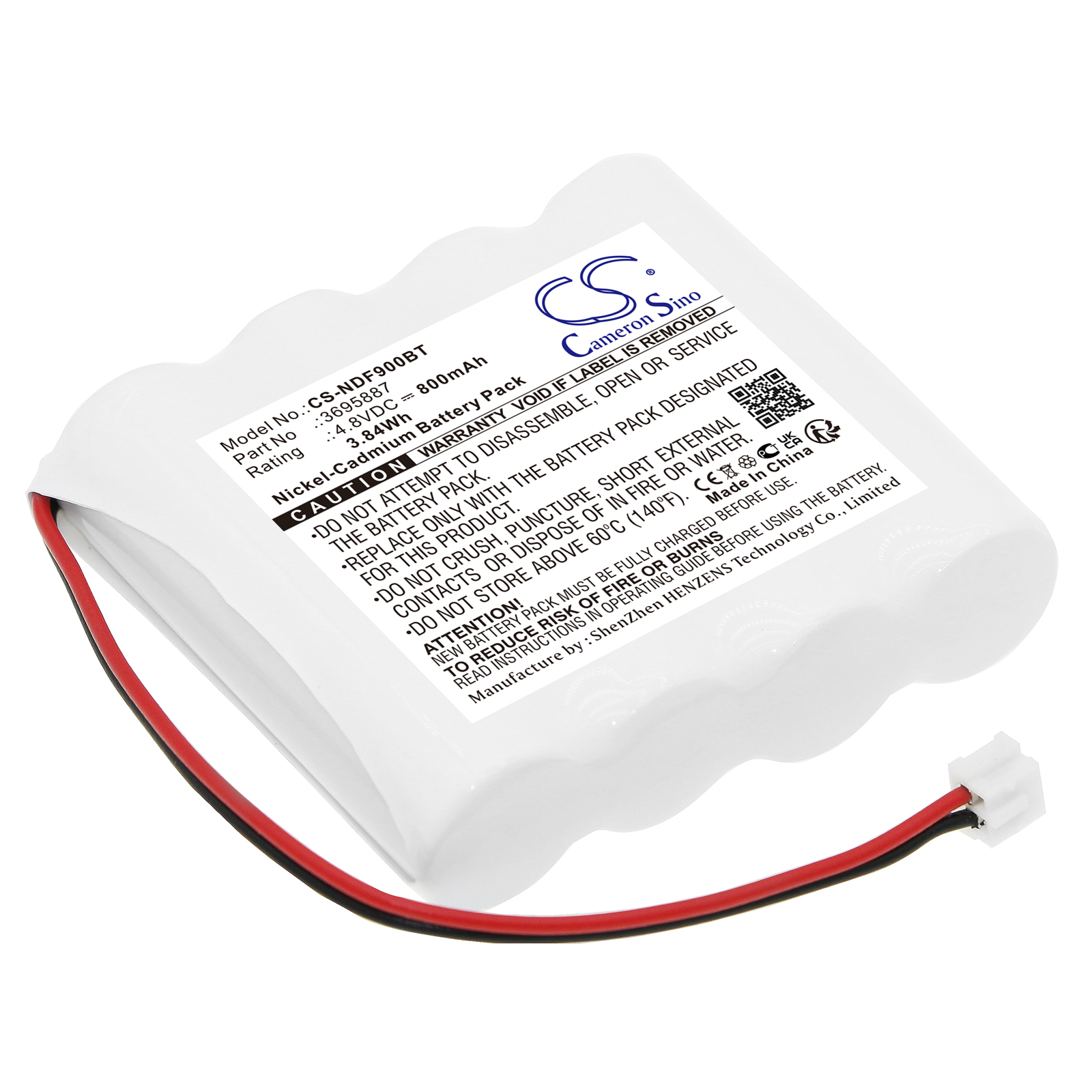 Cameron Sino CS-NDF900BT 4.8V Ni-CD 800mAh bílá - neoriginální