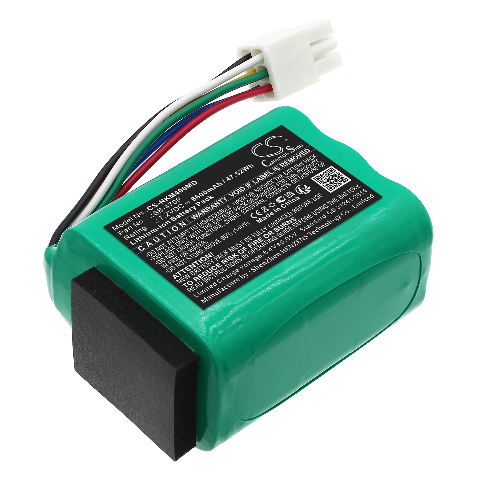 Cameron Sino CS-NKM400MD 7.2V Li-ion 6600mAh zelená - neoriginální