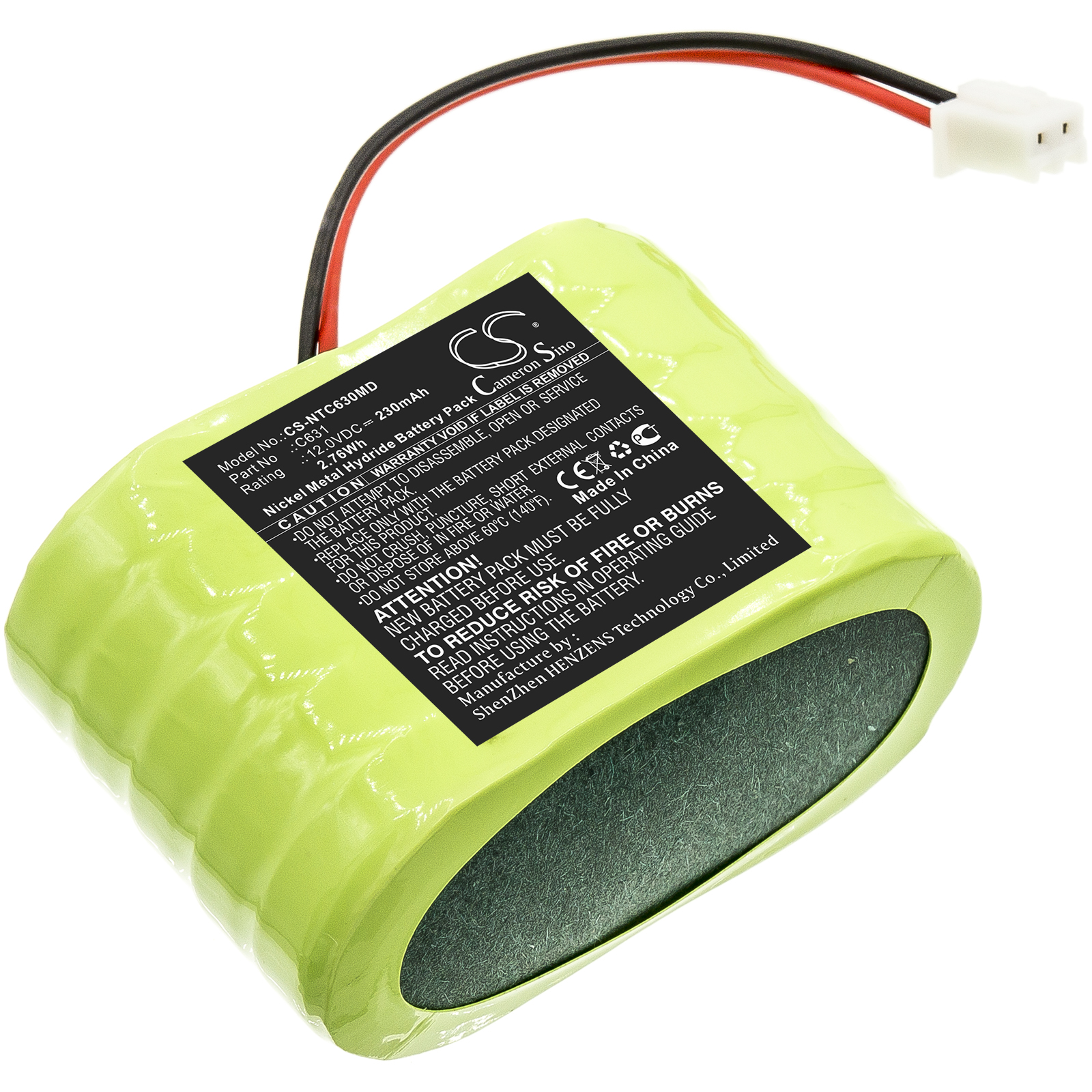 Cameron Sino CS-NTC630MD 12V Ni-MH 230mAh zelená - neoriginální