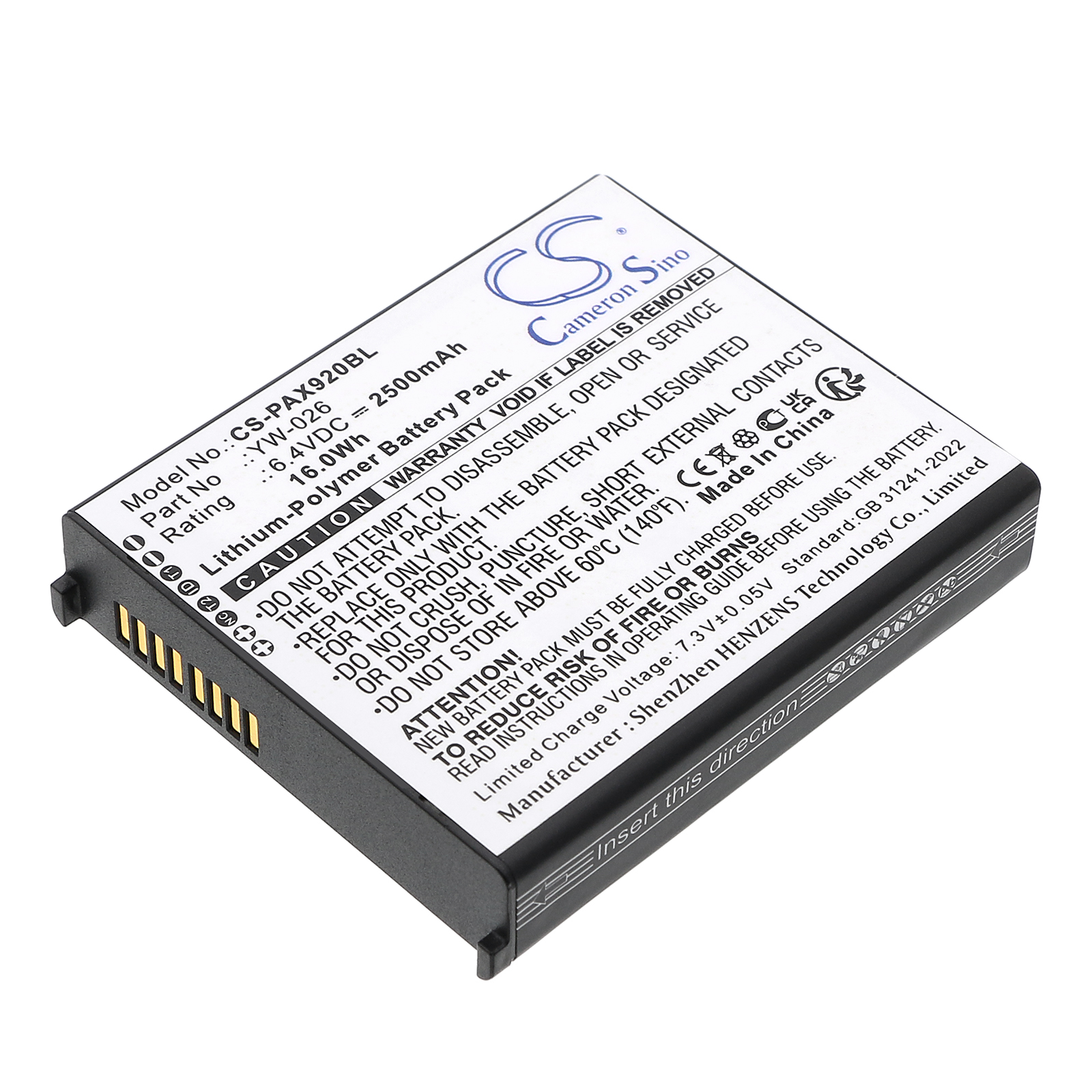 Cameron Sino CS-PAX920BL - neoriginální