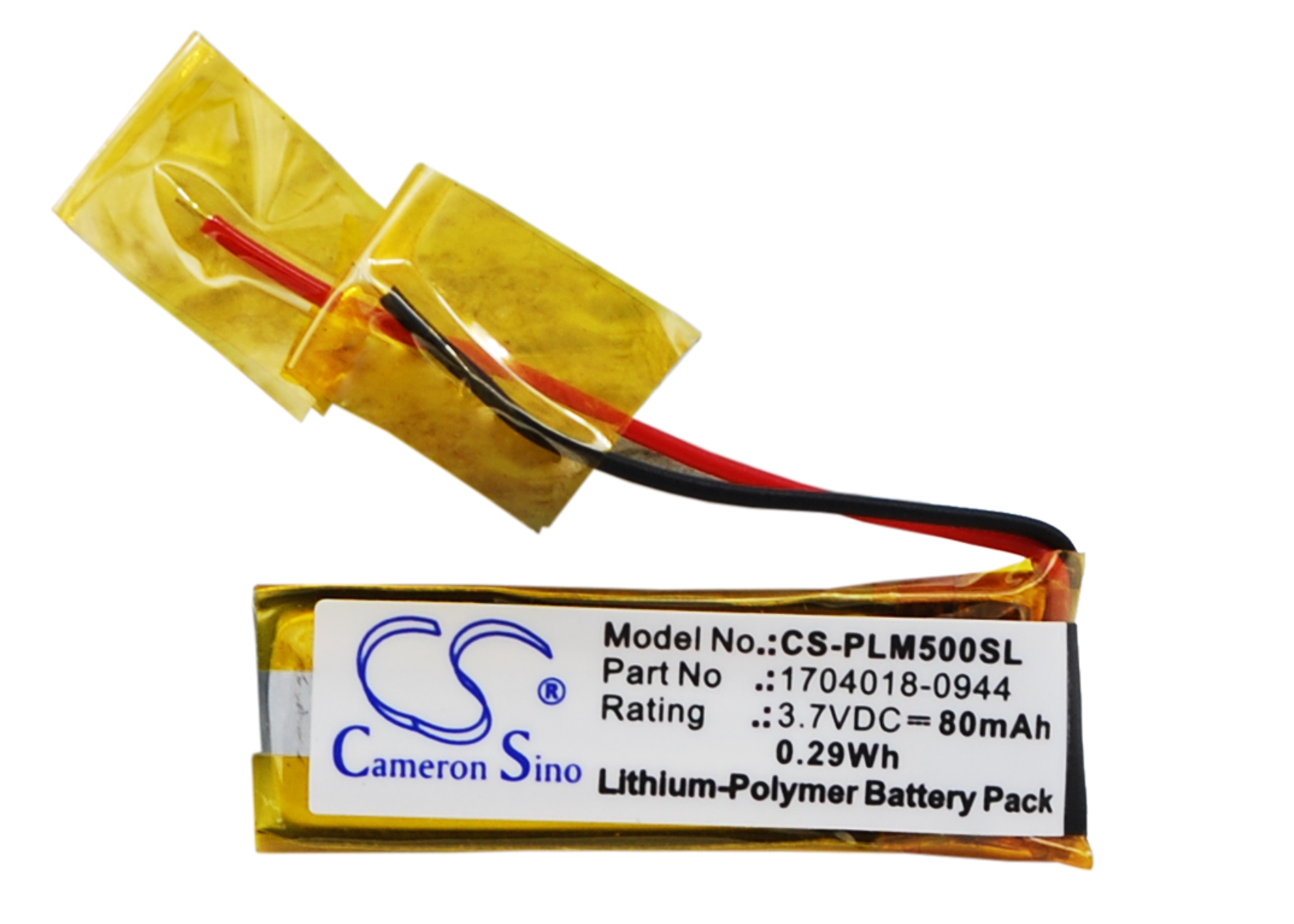 Cameron Sino produkt CS-PLM500SL Napětí 3.7V Li-Polymer 80mAh černá - neoriginální