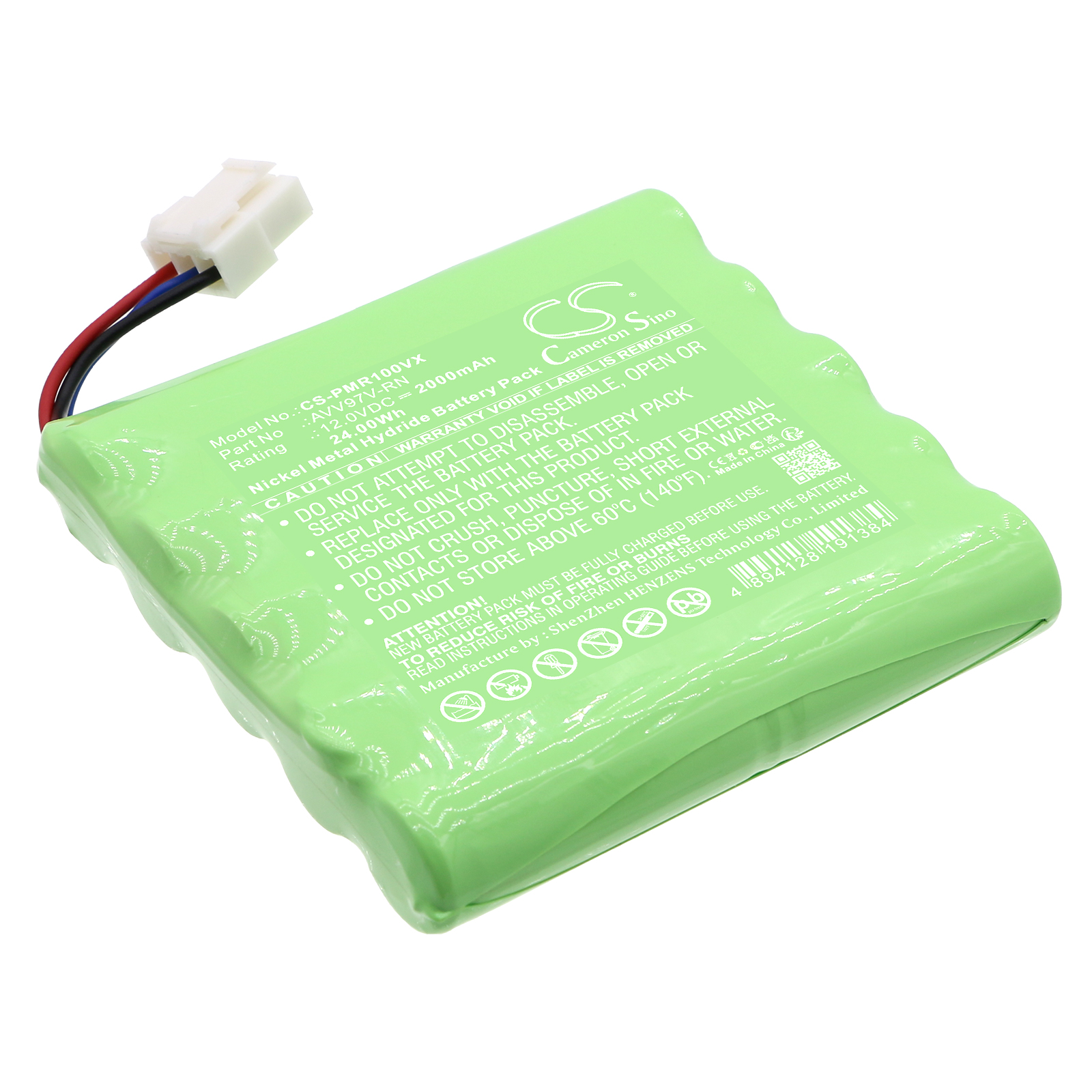 Cameron Sino CS-PMR100VX 12V Ni-MH 2000mAh zelená - neoriginální