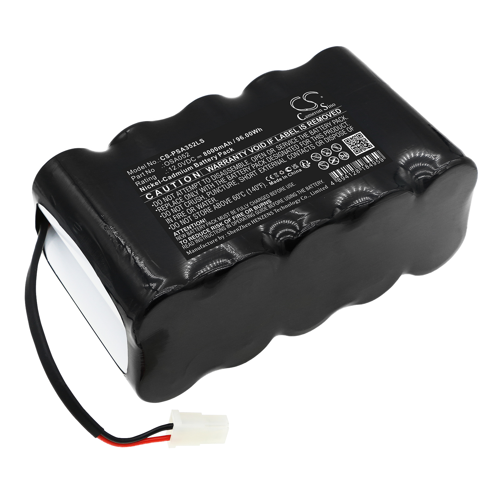 Cameron Sino CS-PSA352LS 12V Ni-CD 8000mAh černá - neoriginální