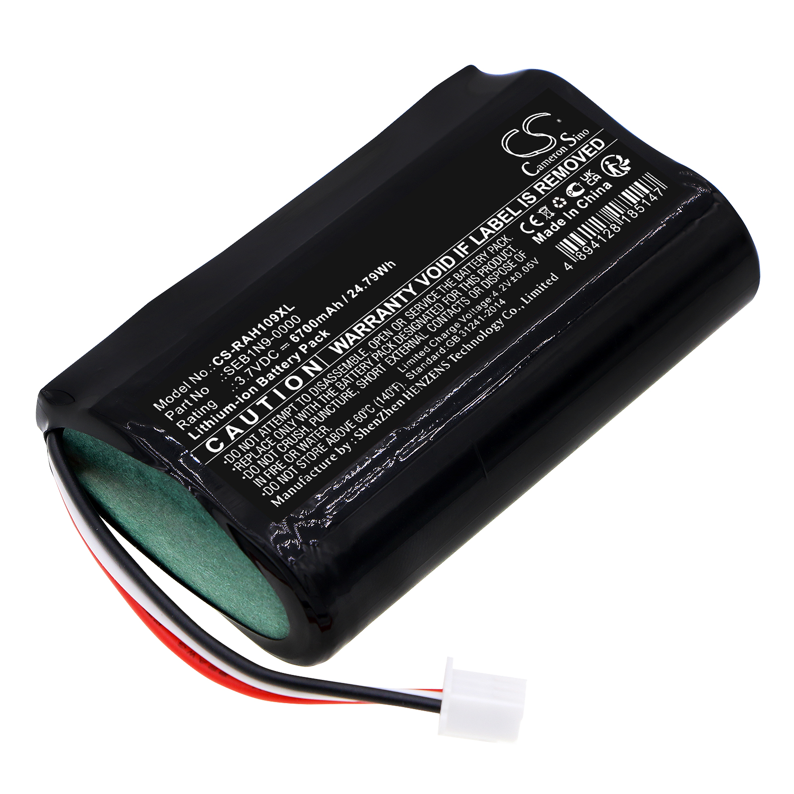 Cameron Sino CS-RAH109XL 3.7V Li-ion 6700mAh černá - neoriginální