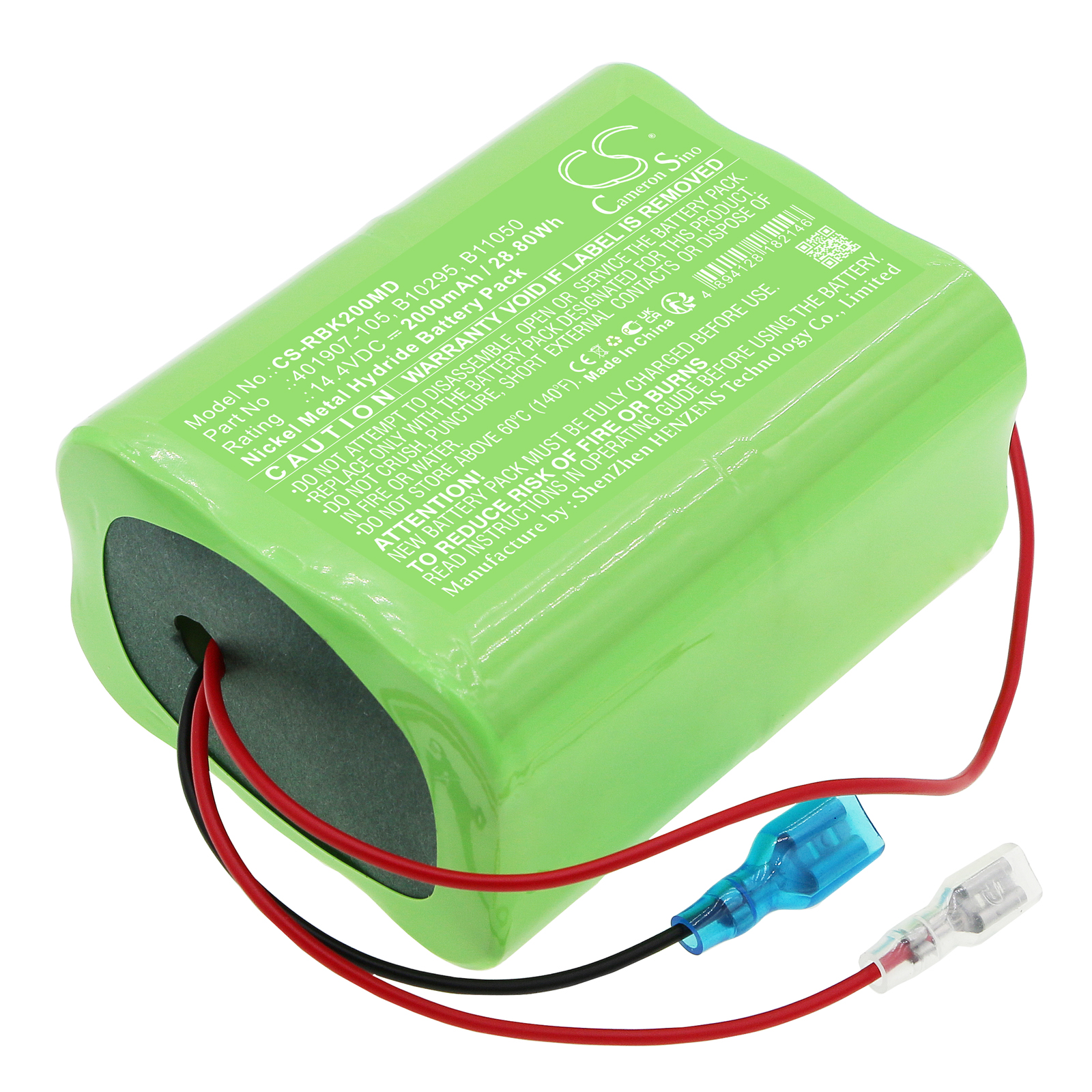 Cameron Sino CS-RBK200MD 14.4V Ni-MH 2000mAh zelená - neoriginální