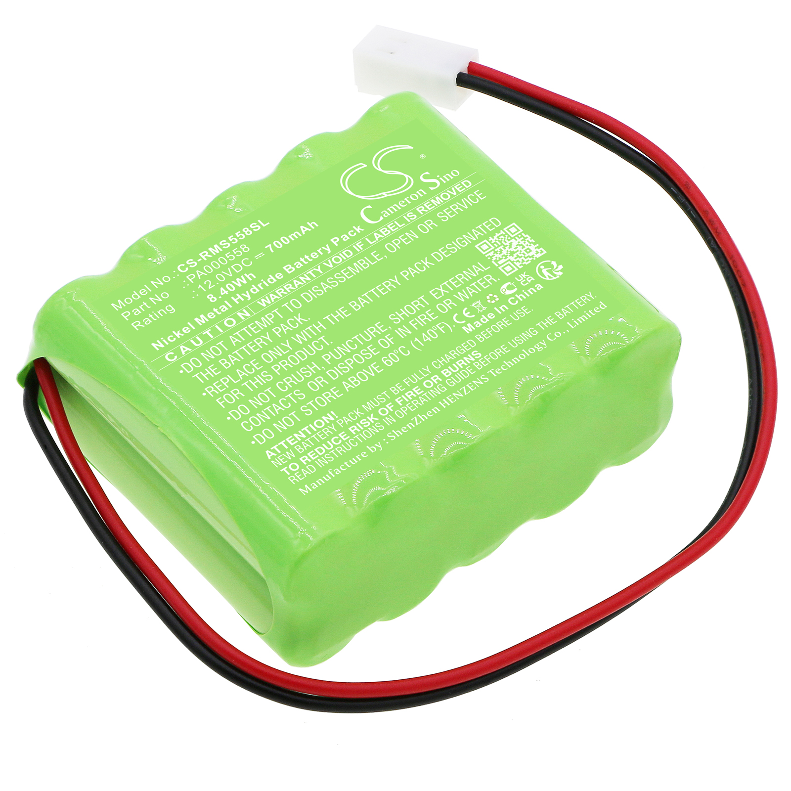 Cameron Sino CS-RMS558SL 12V Ni-MH 700mAh zelená - neoriginální