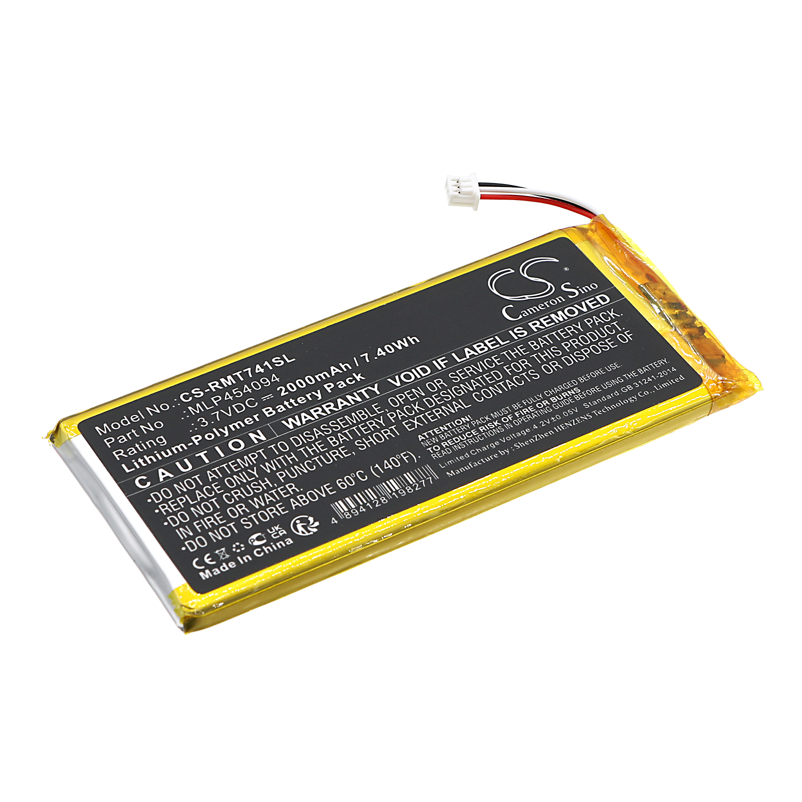 Cameron Sino CS-RMT741SL 3.7V Li-Polymer 2000mAh černá - neoriginální