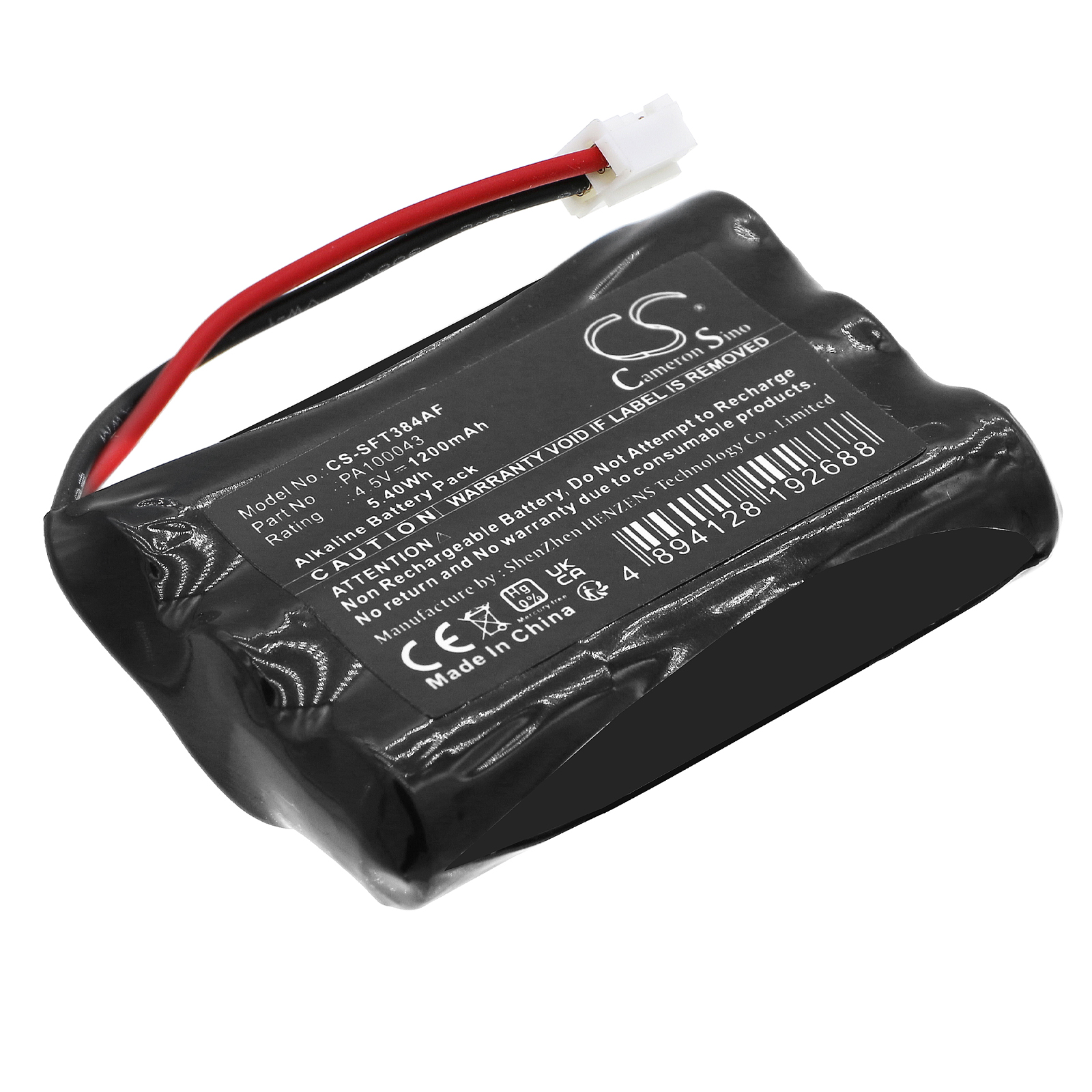 Cameron Sino CS-SFT384AF 4.5V Alkaline 1200mAh černá - neoriginální