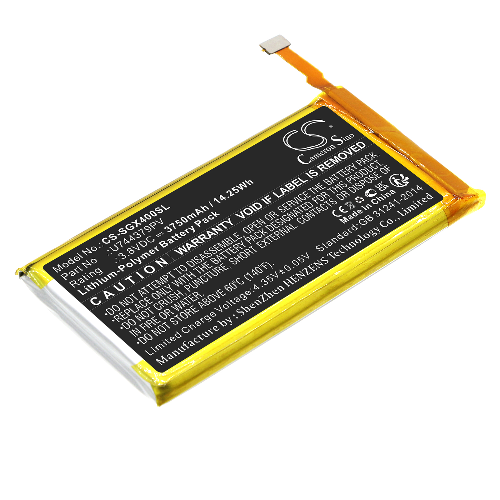 Cameron Sino CS-SGX400SL 3.8V Li-Polymer 3750mAh černá - neoriginální