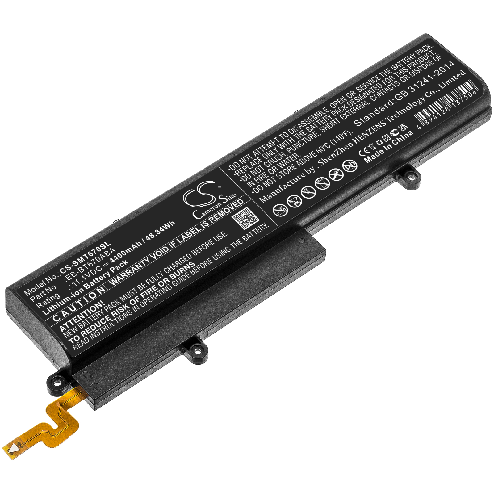 Cameron Sino CS-SMT670SL 11.1V Li-ion 4400mAh černá - neoriginální