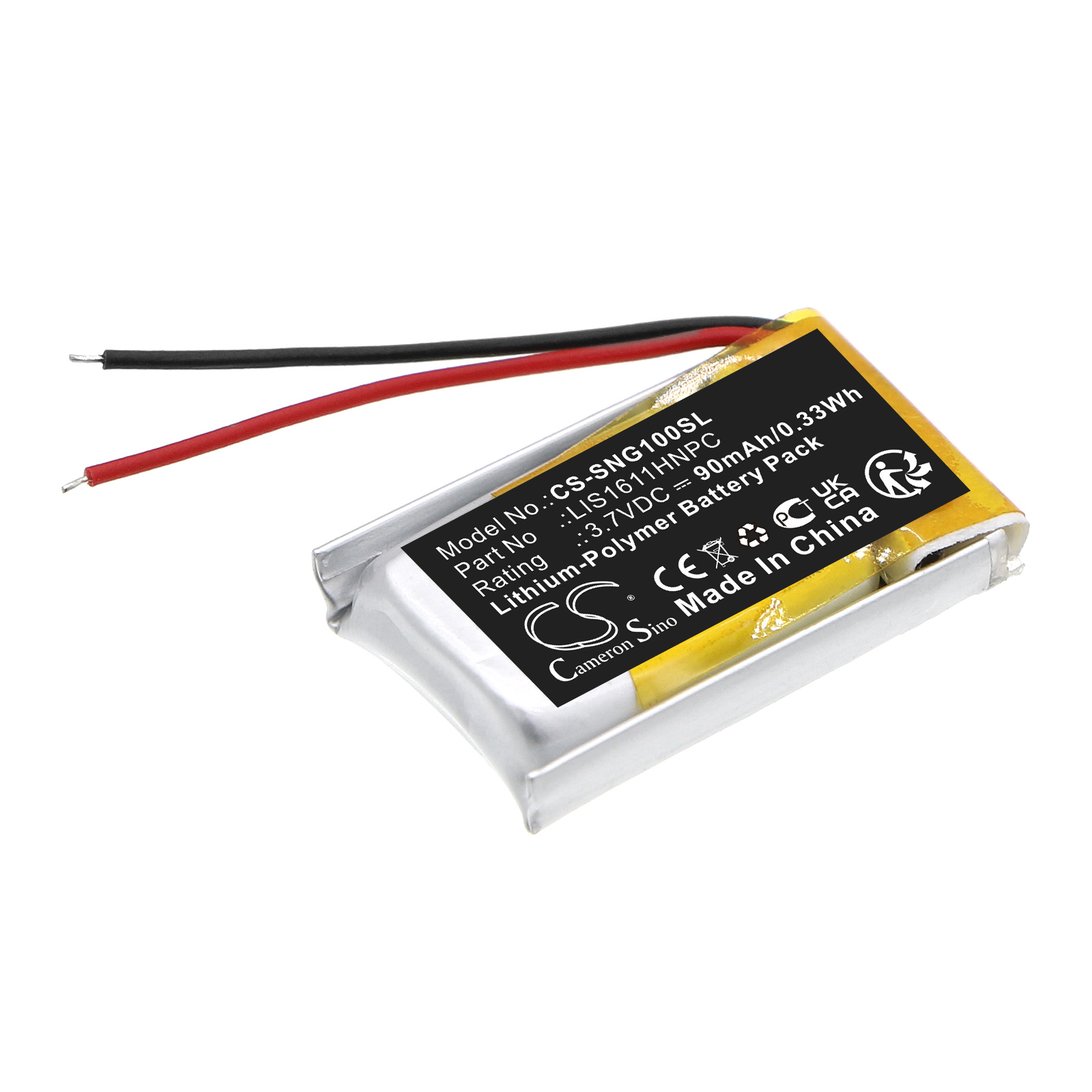 Cameron Sino CS-SNG100SL 3.7V Li-Polymer 90mAh černá - neoriginální