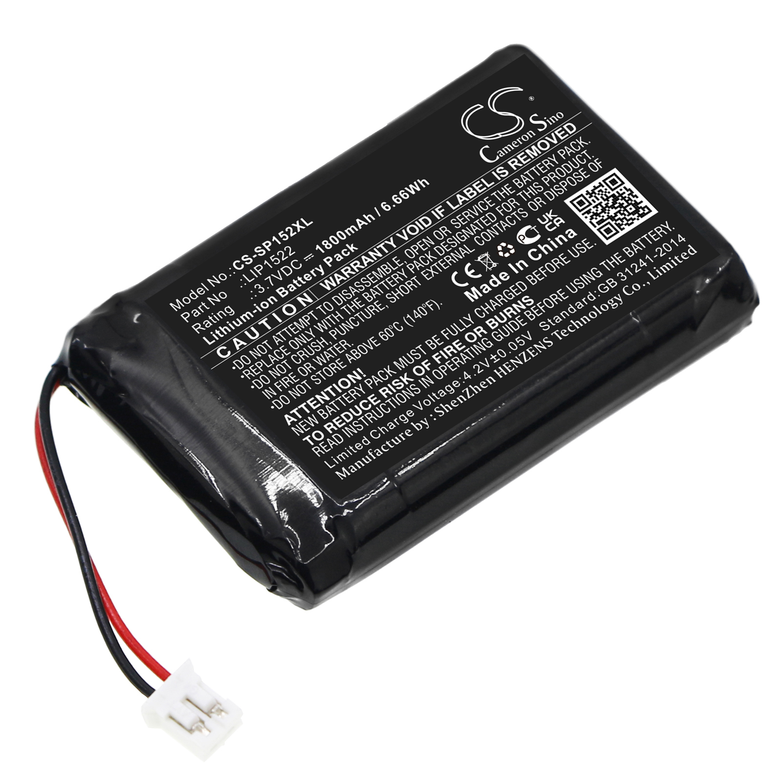 Cameron Sino CS-SP152XL 3.7V Li-ion 1800mAh černá - neoriginální