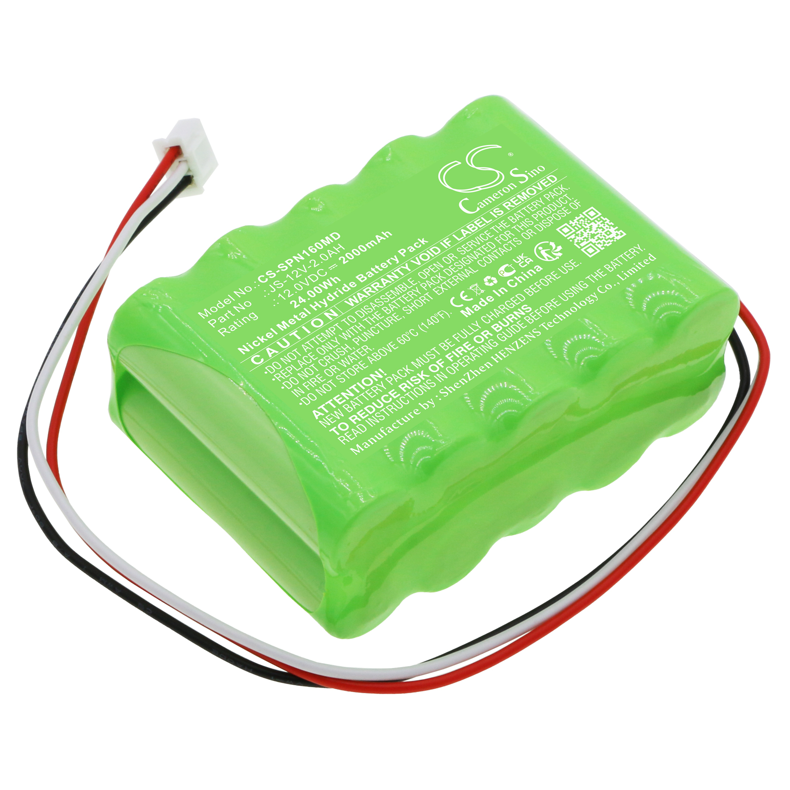 Cameron Sino CS-SPN160MD 12V Ni-MH 2000mAh zelená - neoriginální