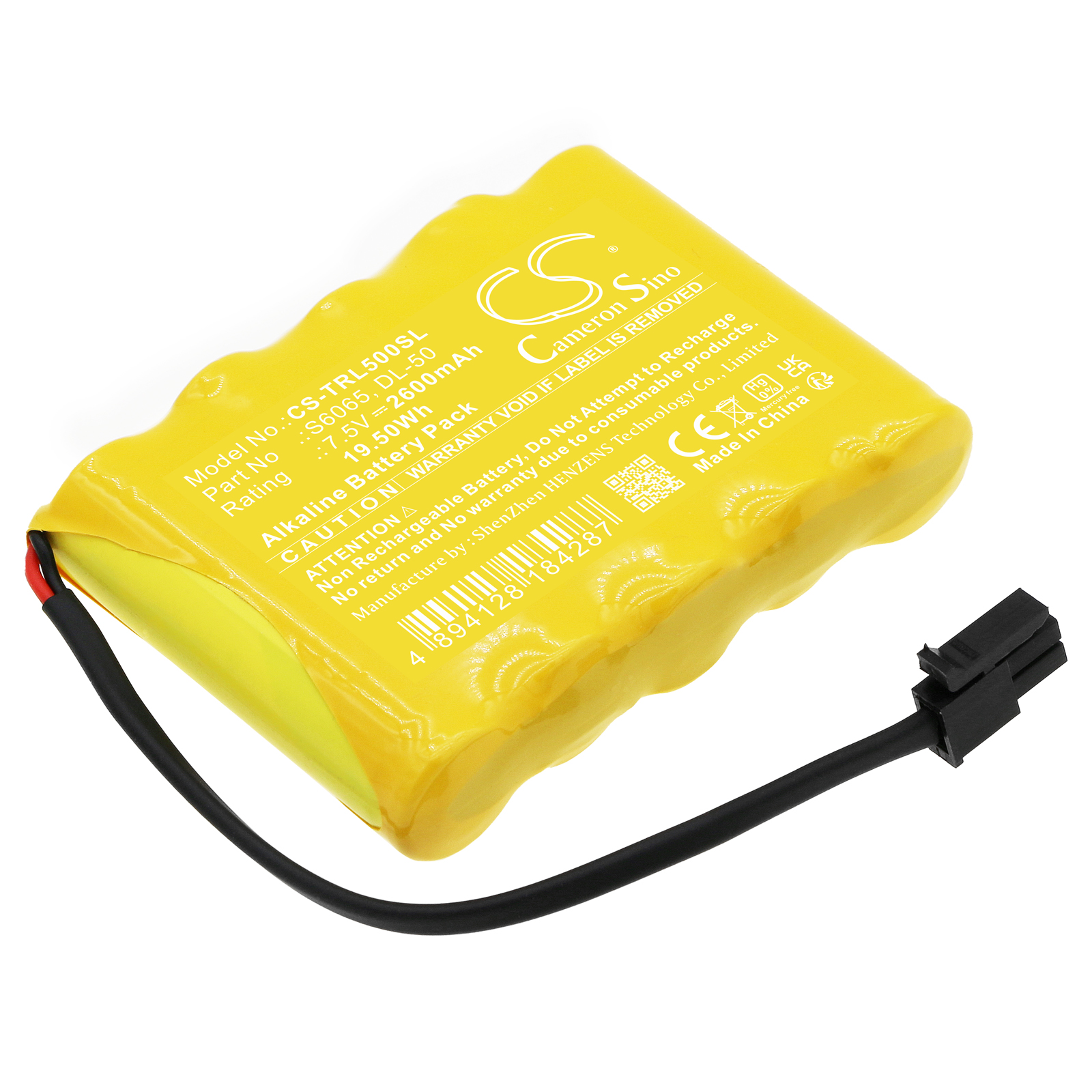 Cameron Sino CS-TRL500SL 7.5V Alkaline 2600mAh žlutá - neoriginální