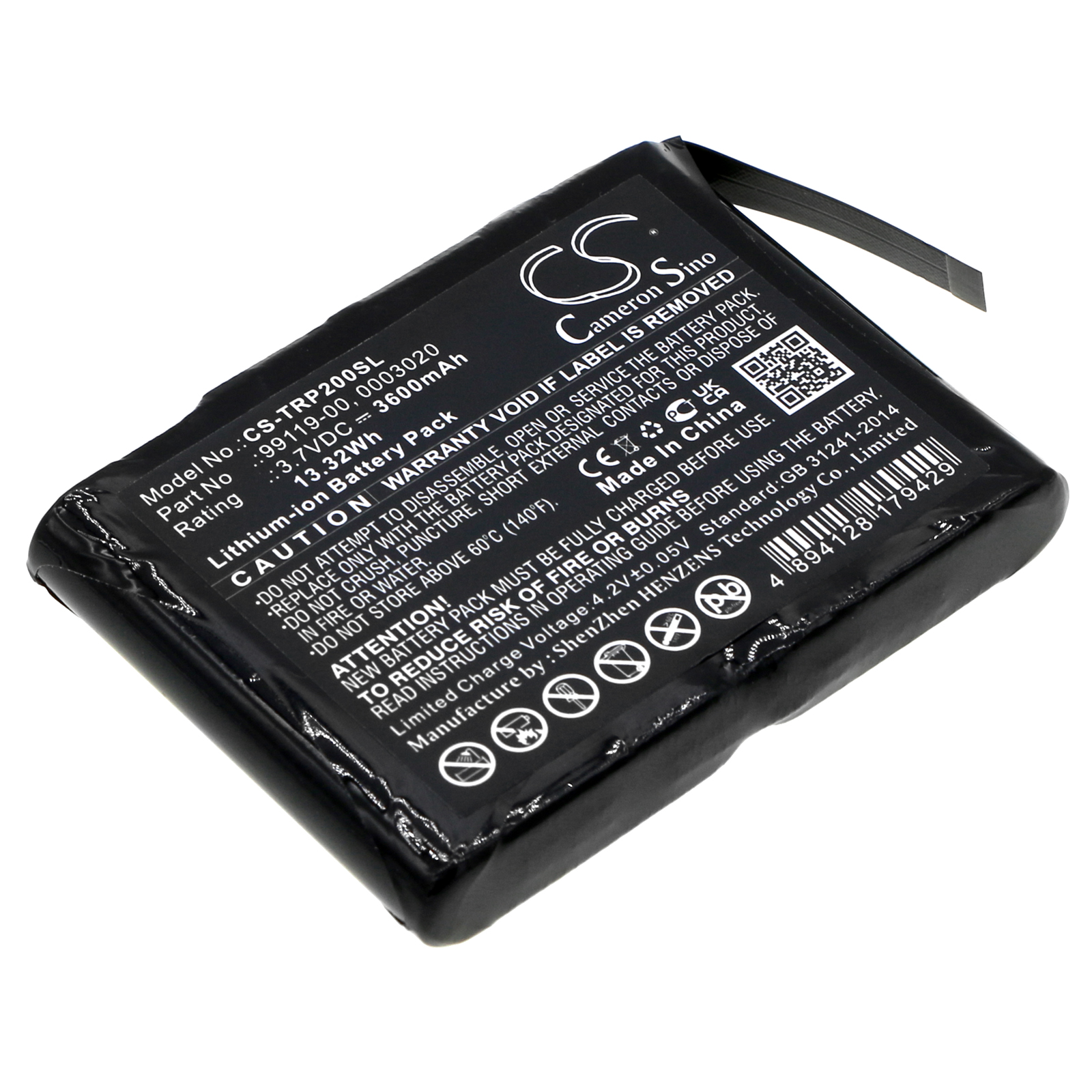 Cameron Sino CS-TRP200SL 3.7V Li-ion 3600mAh černá - neoriginální