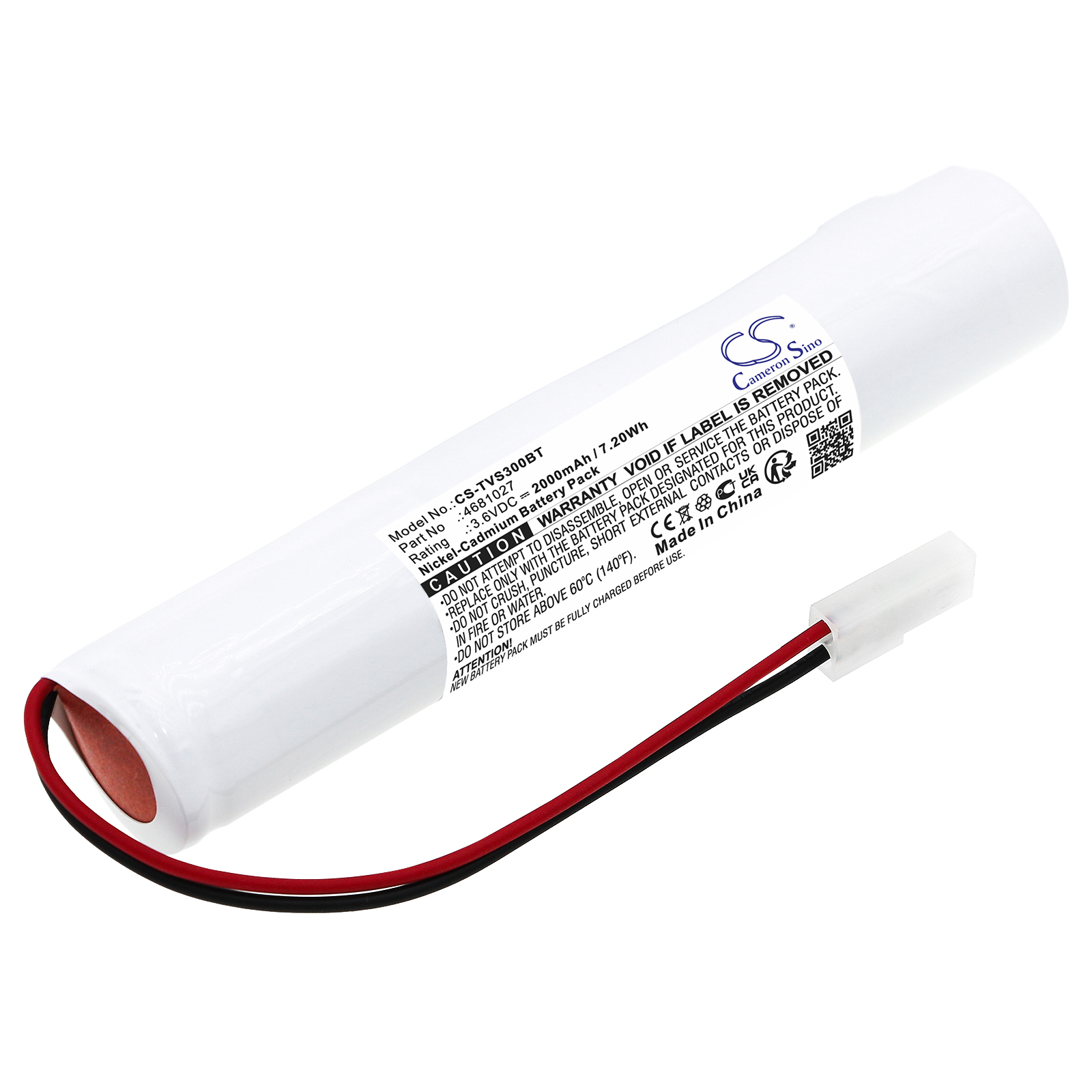 Cameron Sino CS-TVS300BT 3.6V Ni-CD 2000mAh bílá - neoriginální