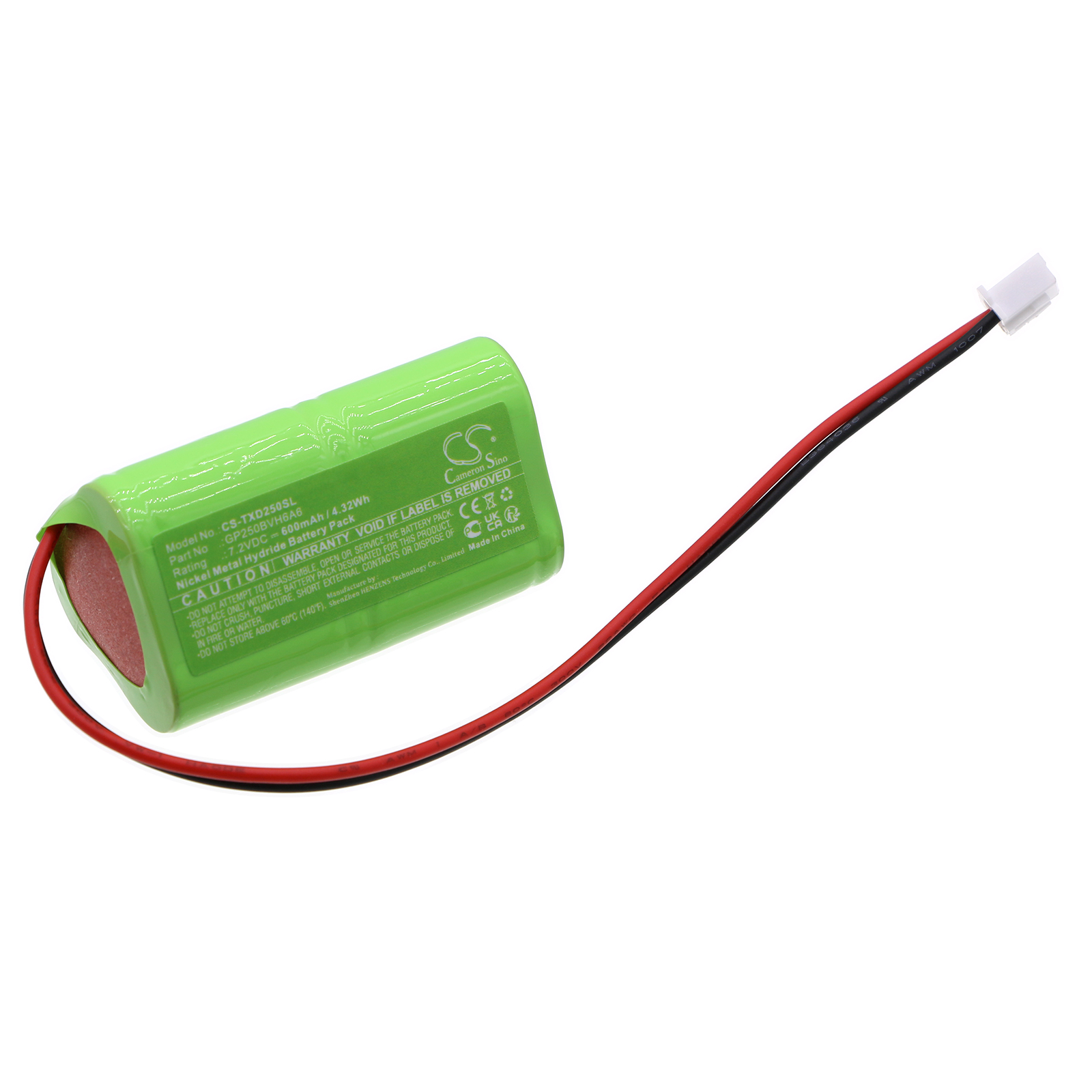 Cameron Sino CS-TXD250SL 7.2V Ni-MH 600mAh zelená - neoriginální