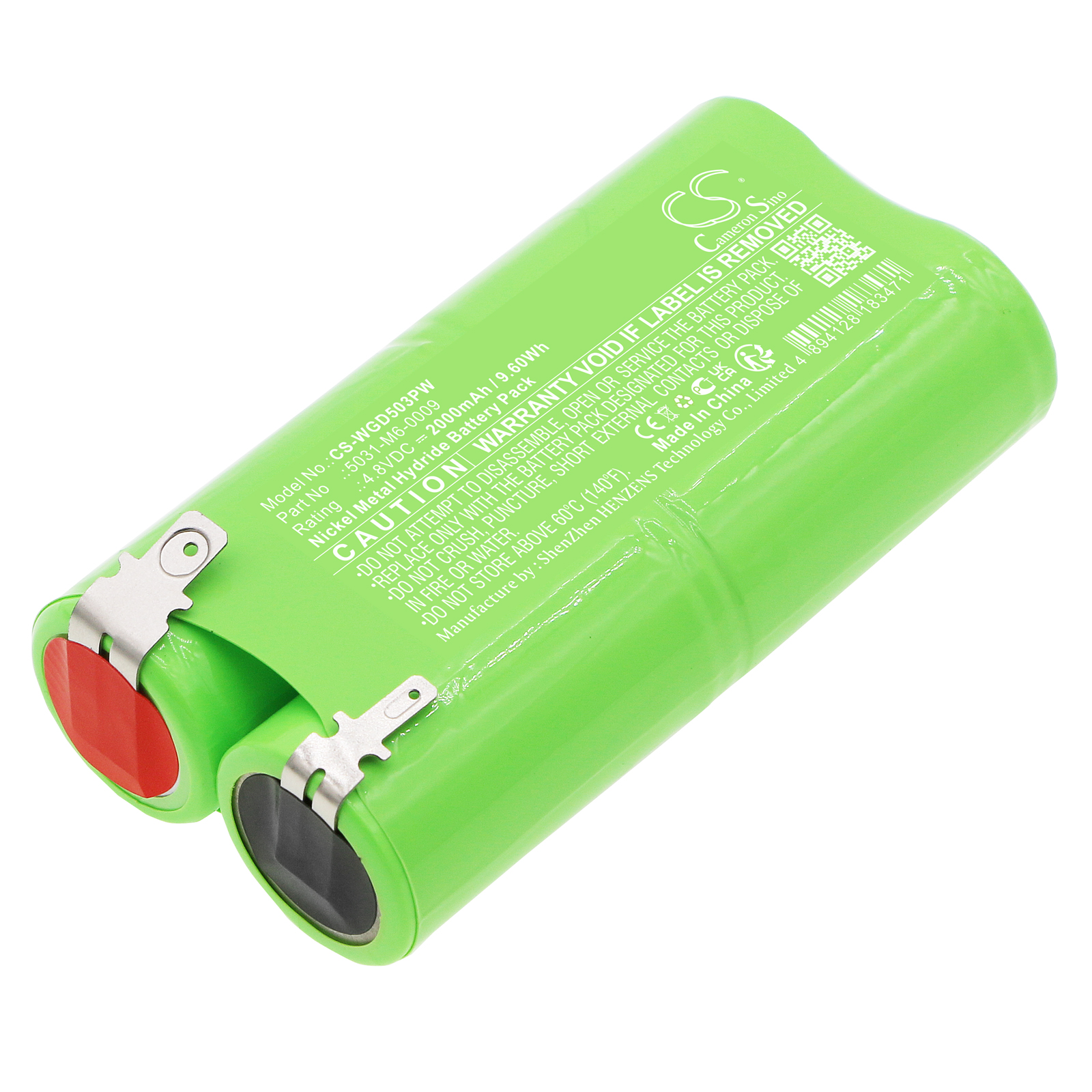 Cameron Sino CS-WGD503PW 4.8V Ni-MH 2000mAh zelená - neoriginální