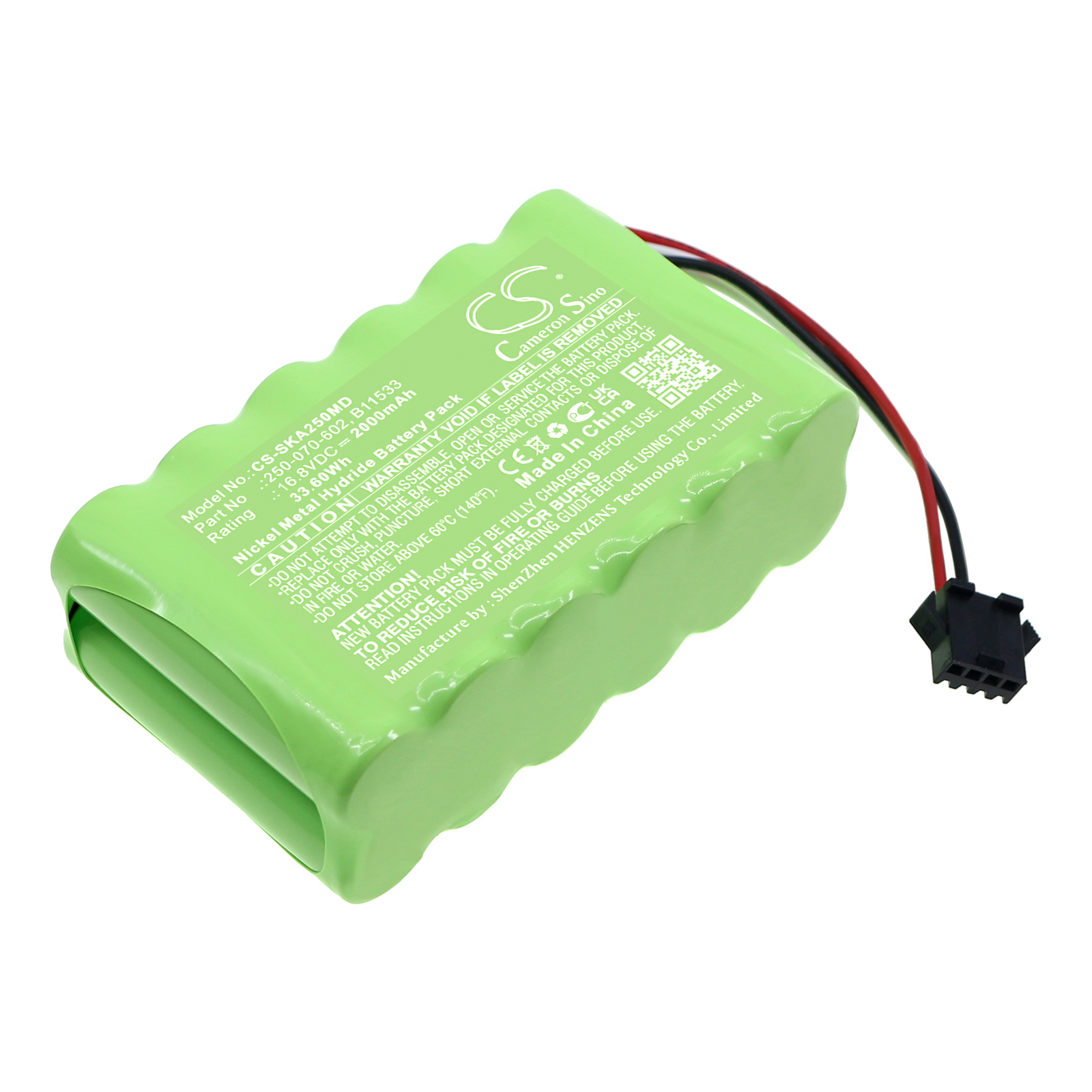 Cameron Sino CS-ZDZ506MD 14.4V Ni-MH 2000mAh zelená - neoriginální